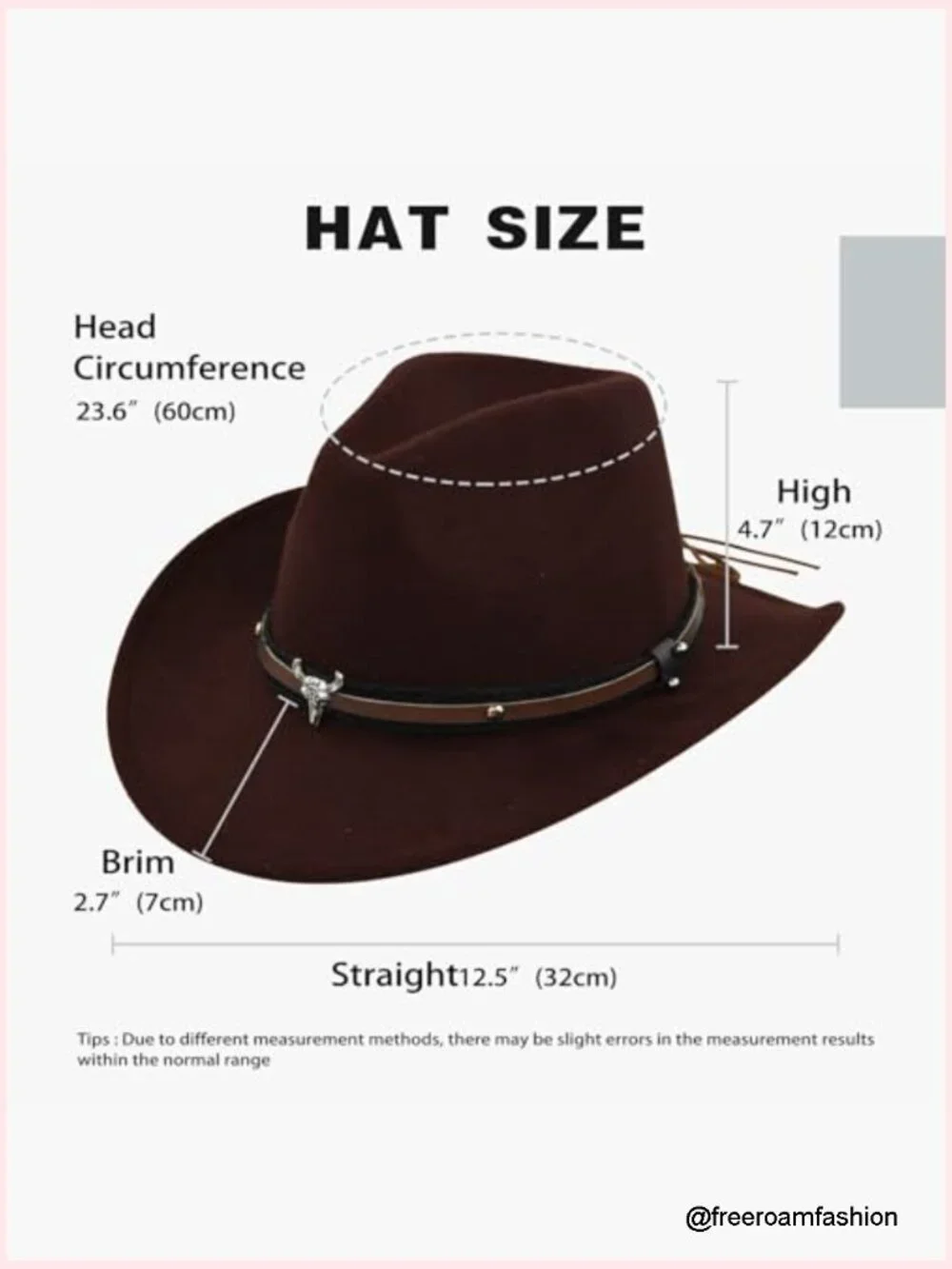 Shapeable Wide Brim Felt Cowboy Hat for Women Men with Belt Buckle